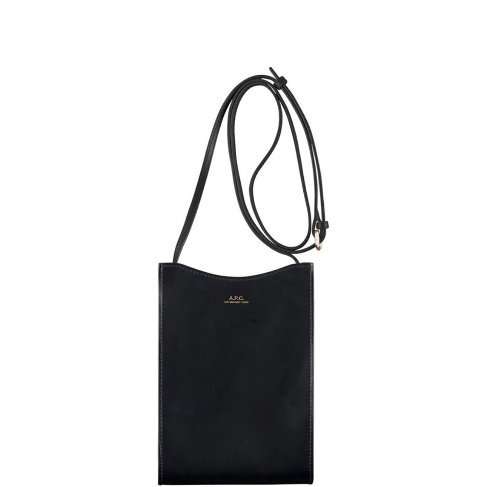 BRAND NEW WITH TAGS: APC Jamie Neck Pouch Crossbody bag in smooth black - Picture 5 of 5